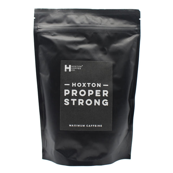 Hoxton Proper Strong Coffee front - maximum caffeine